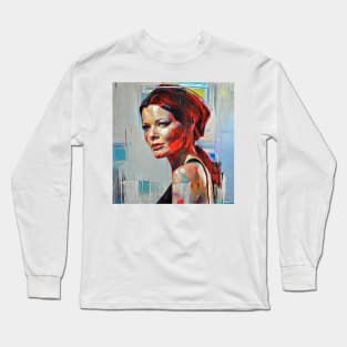 painting with  Catherine`s figure Long Sleeve T-Shirt